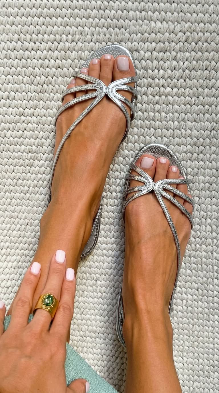 Serafina | Sandalias doradas esencia veraniega