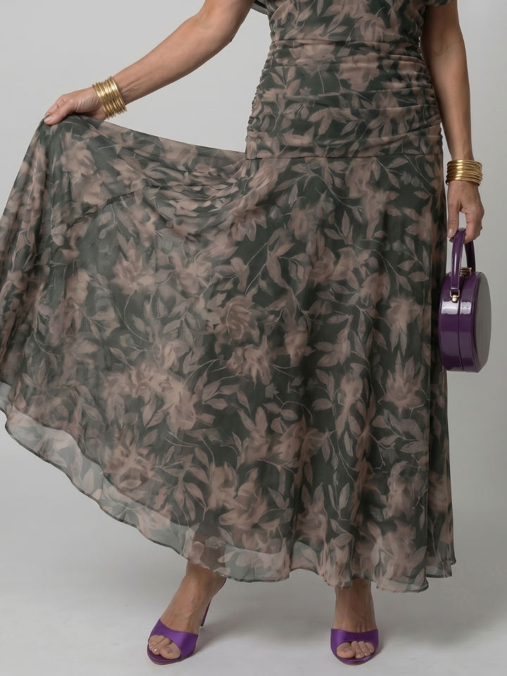 Calen | Vestido fluido con hombros descubiertos