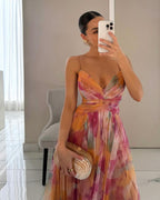 Lucía | Vestido maxi floral etéreo