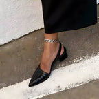 Ivonne | Zapatos punta fina con tacón de bloque