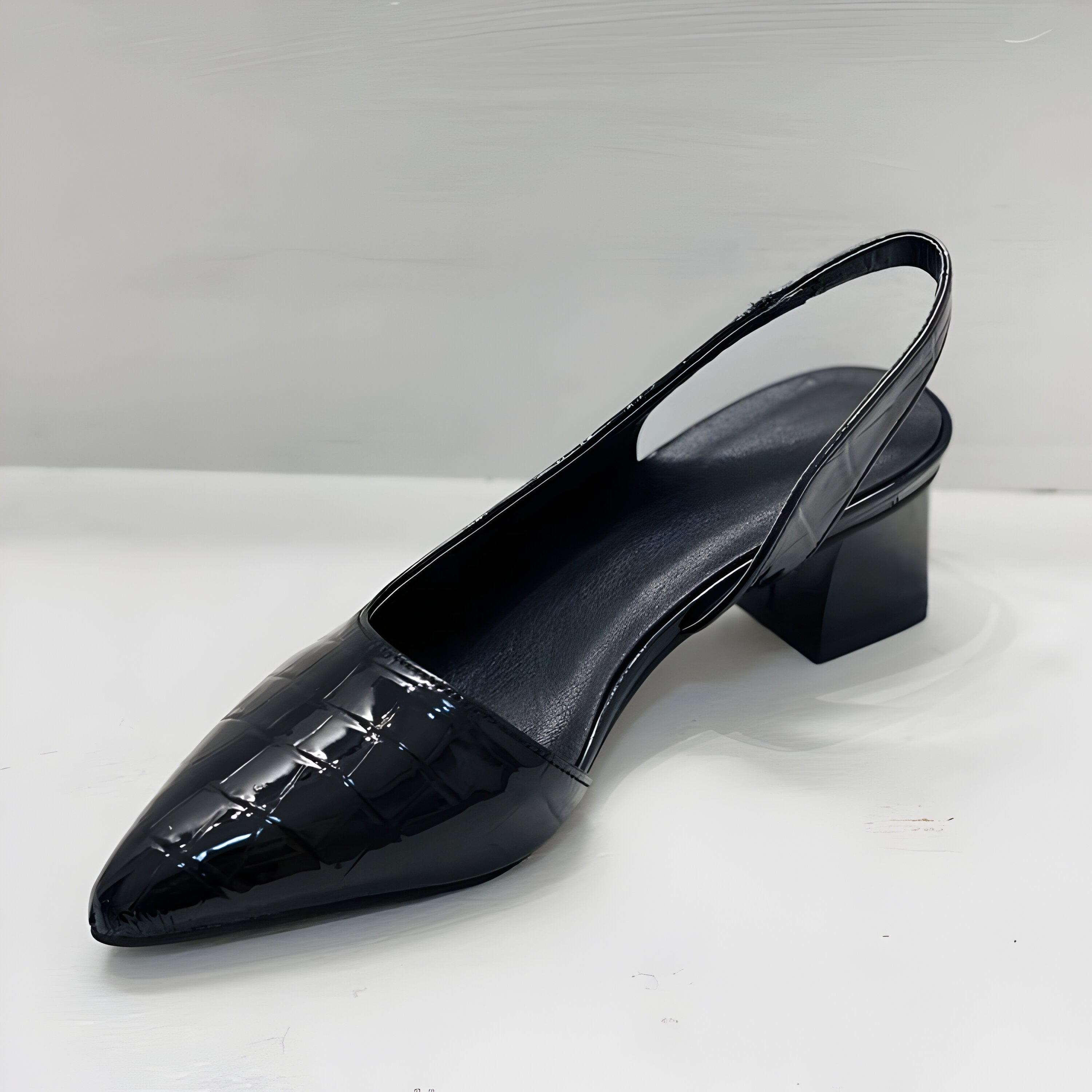 Ivonne | Zapatos punta fina con tacón de bloque