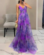 Lucía | Vestido maxi floral etéreo