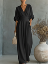 Vera | Mono elegante fluido de cintura alta