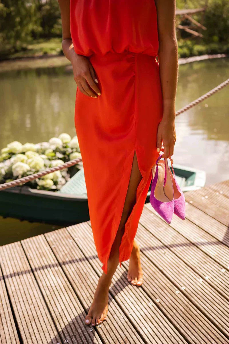 Océana | Vestido ligero de cuello alto